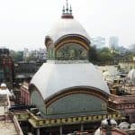 কালীঘাট মন্দিরে দর্শনার্থীর ভিড় নেই, কিন্তু আকর্ষণ নির্মীয়মাণ স্কাইওয়াক!