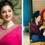 শ্বেতার আশীর্বাদ অনুষ্ঠানে সাজের সময় মায়ের সাহায্য, প্রসাধনী পর্বে অনবরত কথা শ্বেতার!