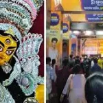 নবমী নিশিতে ‘বর্ষাসুর’ বনাম দর্শনার্থী! বৃষ্টির আশঙ্কা থাকলেও শহরজুড়ে জনজোয়ার