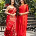 পয়লা বৈশাখে সাবেক সাজে রাইমা-শ্যামৌপ্তি: ‘নতুন বোন’-এর সঙ্গে রঙে রঙে মিল, স্টাইলে নজরকাড়া জুটি