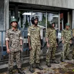 উত্তপ্ত রাতের পর কড়া নজরদারি: সিইও দফতরের বাইরে নিরাপত্তার বলয়