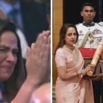 Dharmendra-র মরণোত্তর পদ্মশ্রী গ্রহণ করলেন Hema Malini, ফের আলোচনায় দুই পরিবার