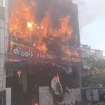 লখনউয়ের কোচিং সেন্টারে ভয়াবহ আগুন, জানলা ভেঙে ঝাঁপ পড়ুয়াদের; আহত বহু